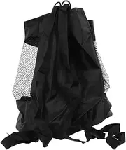TOBBOMEY Large Capacity Mesh Net Basketball Bag Durable Sports Ball Storage Carrier for Soccer Volleyball Gym Use Wear Material for Schools and Recreation Centers