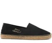 SAINT LAURENT EMBROIDERED LOGO ESPADRILLES MEN SHOES 6059511P2101000