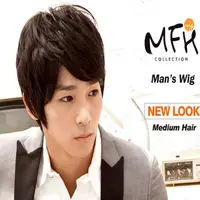 在飛比找蝦皮購物優惠-MFH韓國男生假髮 金汎旁分氣質短髮【M040028】深咖啡