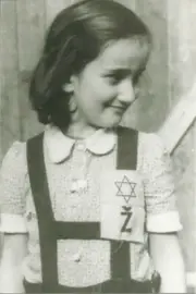 WW II - German Photo -- Young Jewish Girl In Ghetto...