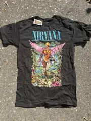 Spencer's Nirvana Forest In Utero Tshirt Unisex Size Medium Black Band T Cover