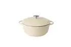 Pyrolux Pyrochef Cast Iron Round French Oven 24cm / 4 Litre -Meringue- RRP $259
