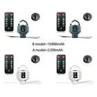 Camping Fan with LED Lantern Lights Ceiling Tent Fan 3 Speeds 5200mAh/10400mAh