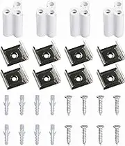 T5 LED Light Fixture Installation kit, Direct Connector, Mounting Clips, Screws