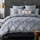 Comforbed 6-Piece Bedding Sets CAL KING GREY Duvet Cover, Flat Sheet, Pillowcase