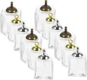 [ARTSEWPLY] Glass Bottle Pendants for Jewelry Making 12pcs Charms for Diy Crafts Necklaces Bracelets