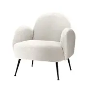 Hanes Sherpa Lounge Armchair - White
