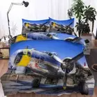 Propeller Aircraft 3D Printing Duvet Quilt Doona Covers Pillow Case Bedding Sets