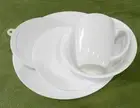 ❤️ NEW 30-pc Corelle WINTER FROST WHITE DINNERWARE SET w/ Mugs & Plastic Covers