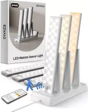 6-Pack under Cabinet Lighting with Charging Station, Rechargeable Motion Sensor