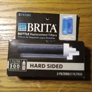 Brita Bottle Replacement Filters 2 count New Sealed Hard-sided & Sport Bottles