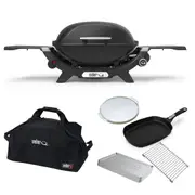 Weber Q (Q2000N) Midnight Black Starter Set