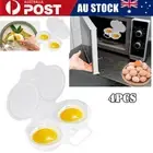 4*Microwave Egg Poacher Poached Egg Cooker Egg Maker Poached Egg Steamer Kitchek