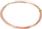 uxcell 99.9% Pure Copper Wire for Jewelry Making, 22 Gauge (0.6mm) Copper Craft Wire 14.8 Feet Beading Jewelry Making Supplies for Crafting Wreath Electroculture Gardening