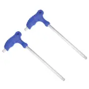 2pcs T-Handle Ball End Hex Key 10mm Metric T-Key Wrench for Auto Maintenance
