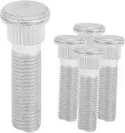 X AUTOHAUX 5 Pcs M12x1.5 Wheel Lug Stud for Chrysler 200 2011-2014 Front Rear Wheel Stud Bolt Set No.6508707AA Alloy Steel Silver Tone