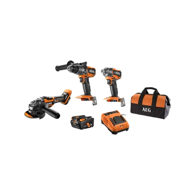 AEG 18V Brushless 3-Piece 5.0Ah Force Kit