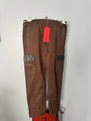 NEW Guapi Brown Blk Pockets Pants 100 LIMITED Dead or Alive Aaron Wilhelm Sz 40