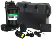 NEW WAYNE ESP25N BATTERY POWERED BACK UP SUMP PUMP KIT & SWITCH 12 VOLT 3179991