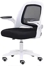 Office Staff Member Computer Chair Student Ergonomics Swivel Lifting Chair Mesh Fabric Sponge High-Back Chair with Handrail