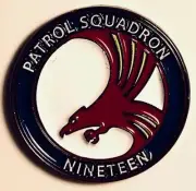NAVY RESERVE VP-19 BIG RED PATROL SQUADRON MILITARY METAL MAGNET PIN