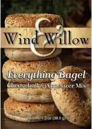 Wind & Willow Everything Bagel Cheeseball & Appetizer Mix (Pack of 2)