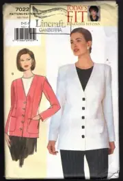 Vogue Pattern 7022 Ladies Jacket Size D E F 36-40 inch Bust