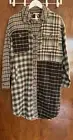 NWT Mystree flannel plaid Shacket size small