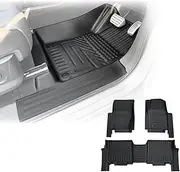 OAD4X4 Car Floor Mats Compatible with GWM Cannon Alpha Lux & Ultra Diesel Engine 2024-Onwards, Heavy Duty All-Weather 5D TPE Floor Liners with Door Sill Coverage