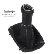 ICT gear shift knob gaiter boot leather for BMW E36 seam silver B94