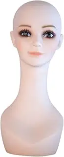 Zialofi Wig Bust Head Stand with Ear Hole Storage Cosmetology Mannequin Head Model