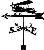 Weathervane Fox Hummingbird Train Weather Vane Measuring Tool Stainless Steel Weathercock Wind Direction Indicator with Anti-Rust Coating 35 X50 CM