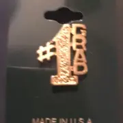 #1 GRAD HAT/LAPEL PIN (7760)