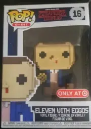 FUNKO POP ! ELEVEN WITH EGGOS 16 TARGET EXCLUSIVE 8-BIT STRANGER THINGS T01 NEW