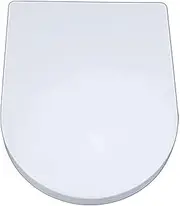 SHTFFW Slow Drop Top Fixed Family Toilet Seat, Toilet Seat, Soft Closing Toilet Seat, Universal Toilet Seat(White)