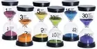 Sand Timer Colorful Hourglass 1/3/5/8/10/15/30 Minutes Sandglass Timer