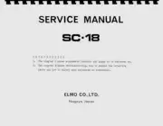 Elmo SC-18 Movie Projector Service & Repair Manual Reprint