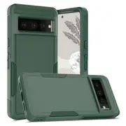 ZUSLAB Pixel 7 Pro Case Rugged Defender Protective Heavy Duty Shockproof Dustproof Cover for Google - Green