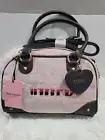 Juicy Couture Retro Vibe Satchel Bowler Ombré Dusty Blush/Chocolate Brand New