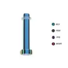 Pair of Acrylic Neon Layered Tongue Ring Retainers Piercing 10G and 8 Gauge