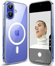 LISEN for iPhone 16 Plus Case, Compatible with MagSafe, Magnetic Phone Case 5X Military-Grade Protection Anti-Scratch Clear Back for iPhone 16 Plus 6.7-Inch