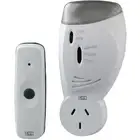 HPM D641/PIFL 70M 240V Wireless Door Chime With Flashing Light 240V Door Chime