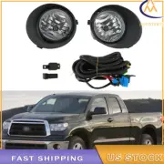 Fog Lights For 2007-2010-2013 Toyota Tundra Pair of Lamps w/Cover Switch kits