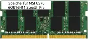 16GB Memory DDR4 for MSI GS70 6QE16H11 Stealth Pro RAM Memory So