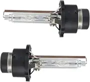Mikinona 1 Pair Car Hid Lamps Xenon Headlight Bulbs Ds Low Power Consumption Easy Plug and Play Replacement Long Lifespan Enhanced Night Visibility Natural Light Output