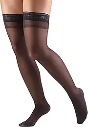 Truform Lites Mild Stay-Up Top Sheer Thigh High Compression Stocking