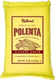 Roland Italian Polenta, Course Grain/ Quick Cooking, 5 Pound Bag
