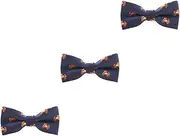 [Amosfun] 3pcs Adjustable Silk Bow Ties for Boys and Girls Bowtie for Men Boys Cravat Performance Accessories Pre-tied
