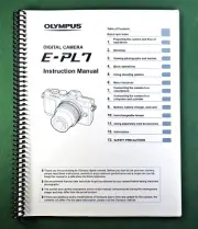 Olympus E-PL7 Instruction Manual: 159 Pages and Protective Covers!