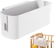 Bedside Storage Caddy Hanging Storage Baskets Bunk Bed Caddy with 2 Hooks Plastic Bunk Bed Shelf Bed Organizer Bedside Pocket for College Dorm Room Baby Bed Rails